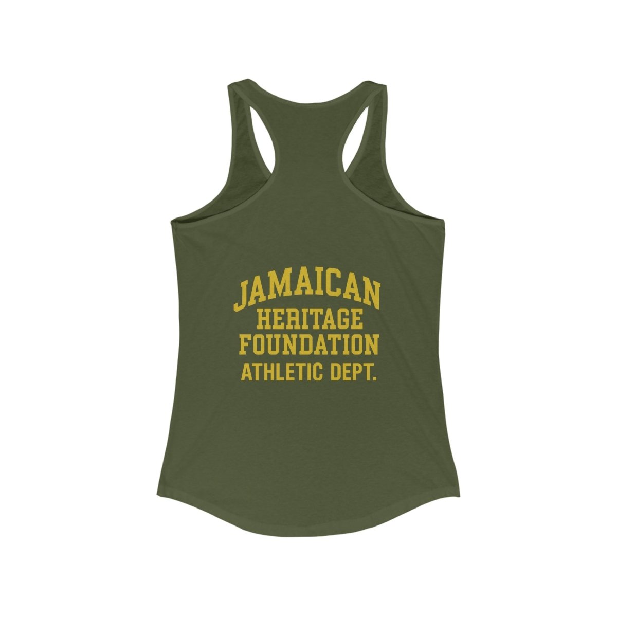 Jamaican Heritage Women Racerback Tank Top - Chinchilla Choons